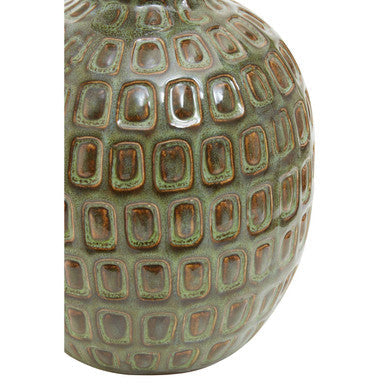 Small Green Textured Ceramic Vase | Yana