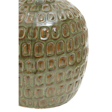 Large Green Textured Ceramic Vase | Yana