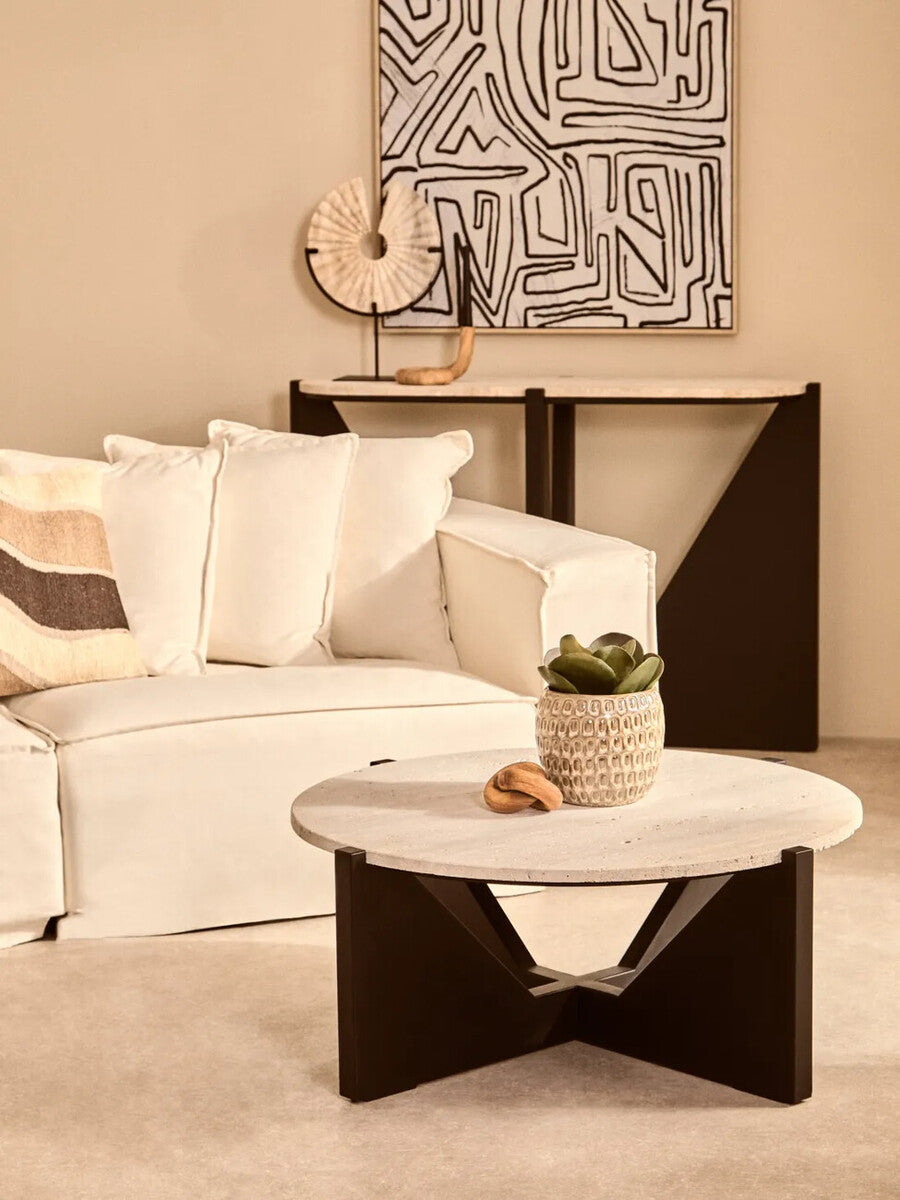 Large Cream Textured Ceramic Planter | Yana