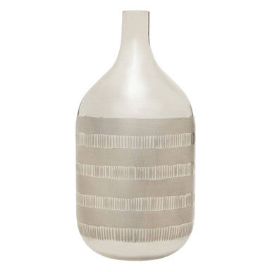 Glass Vase in Silver and Copper | Briella