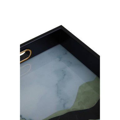 Set of Two Assorted Colour Rectangular Trays | Celina