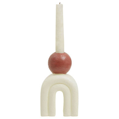 Candle Holder with Cream Base | Utica