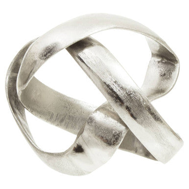 Silver Finish Knot Sculpture | Prato