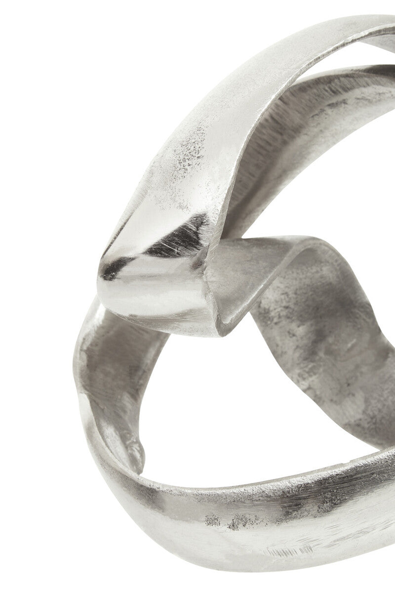 Silver Finish Knot Sculpture | Prato