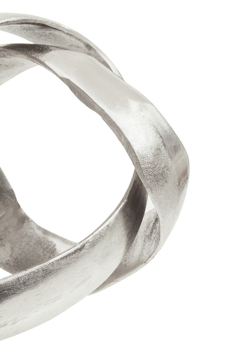Silver Finish Knot Sculpture | Prato