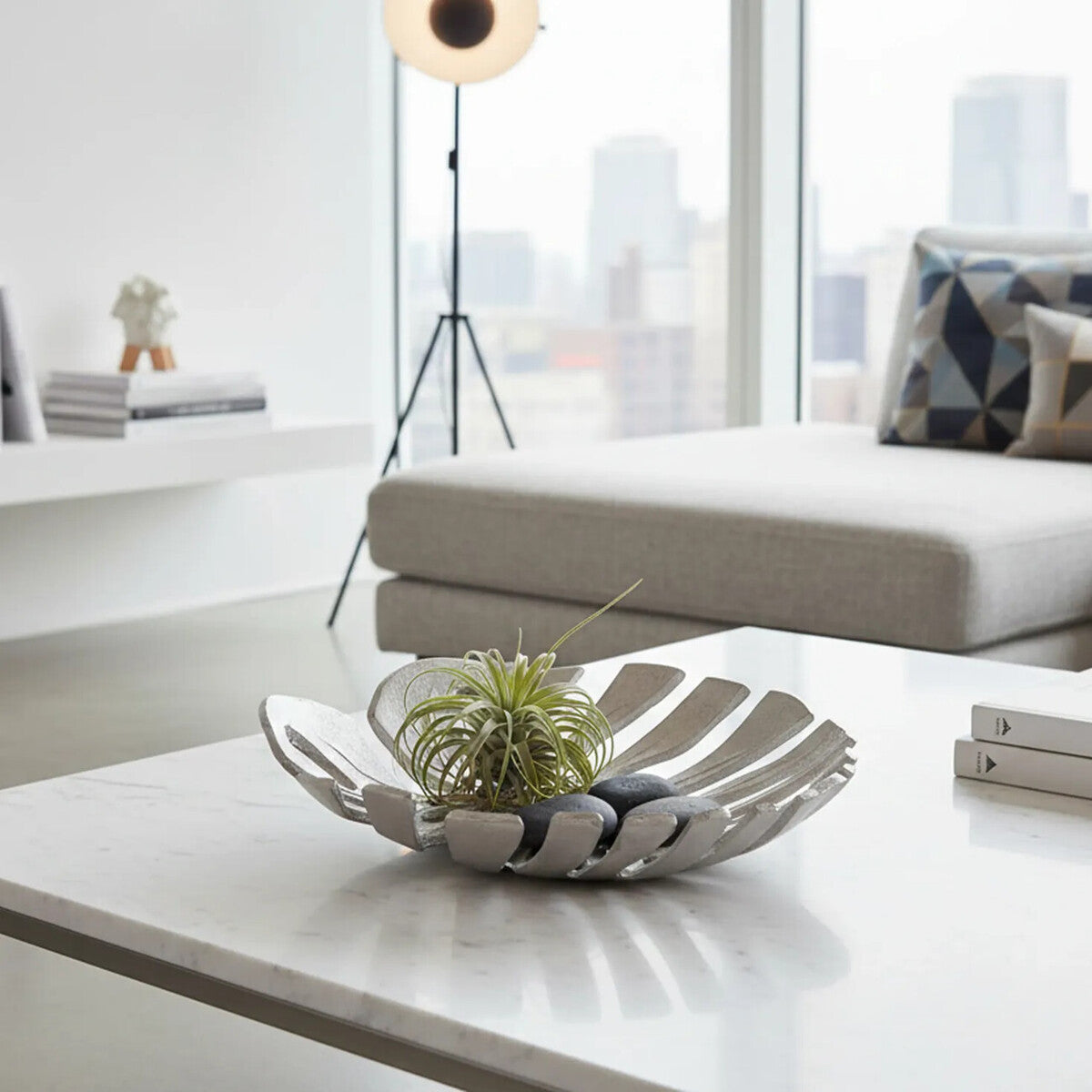Monstera Small Silver Finish Leaf Dish | Prato