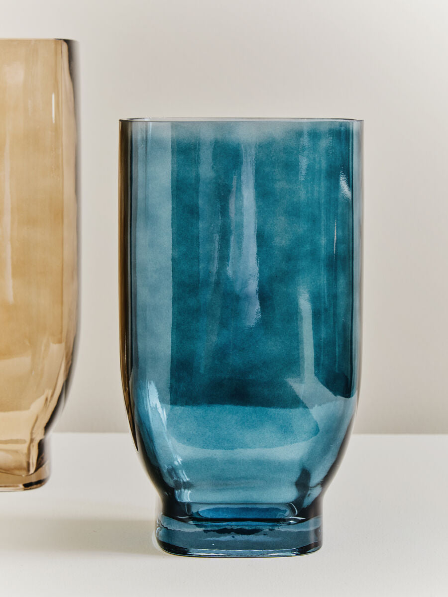 Small Blue Glass Vase | Emer
