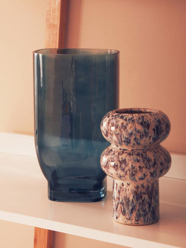 Small Blue Glass Vase | Emer