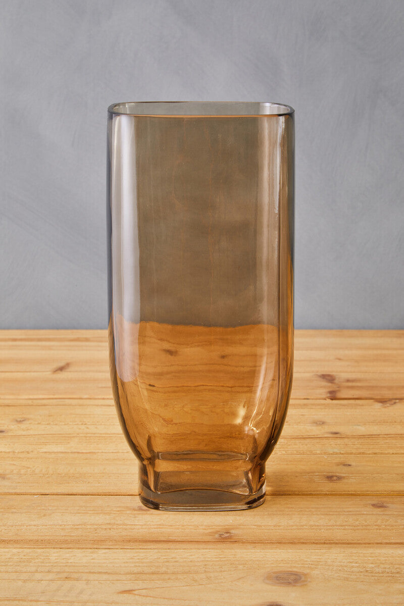 Large Smoked Brown Vase | Emer