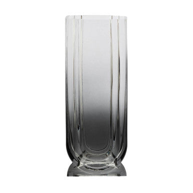 Large Grey Ombre Glass Vase | Edan