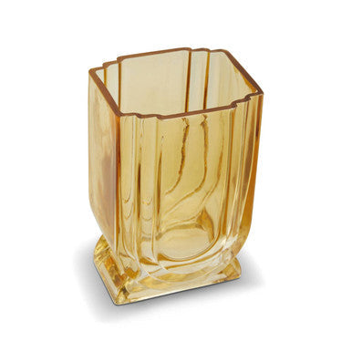 Small Ochre Yellow Glass Vase | Edan