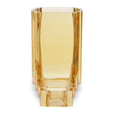 Small Ochre Yellow Glass Vase | Edan