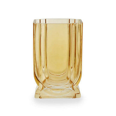 Small Ochre Yellow Glass Vase | Edan