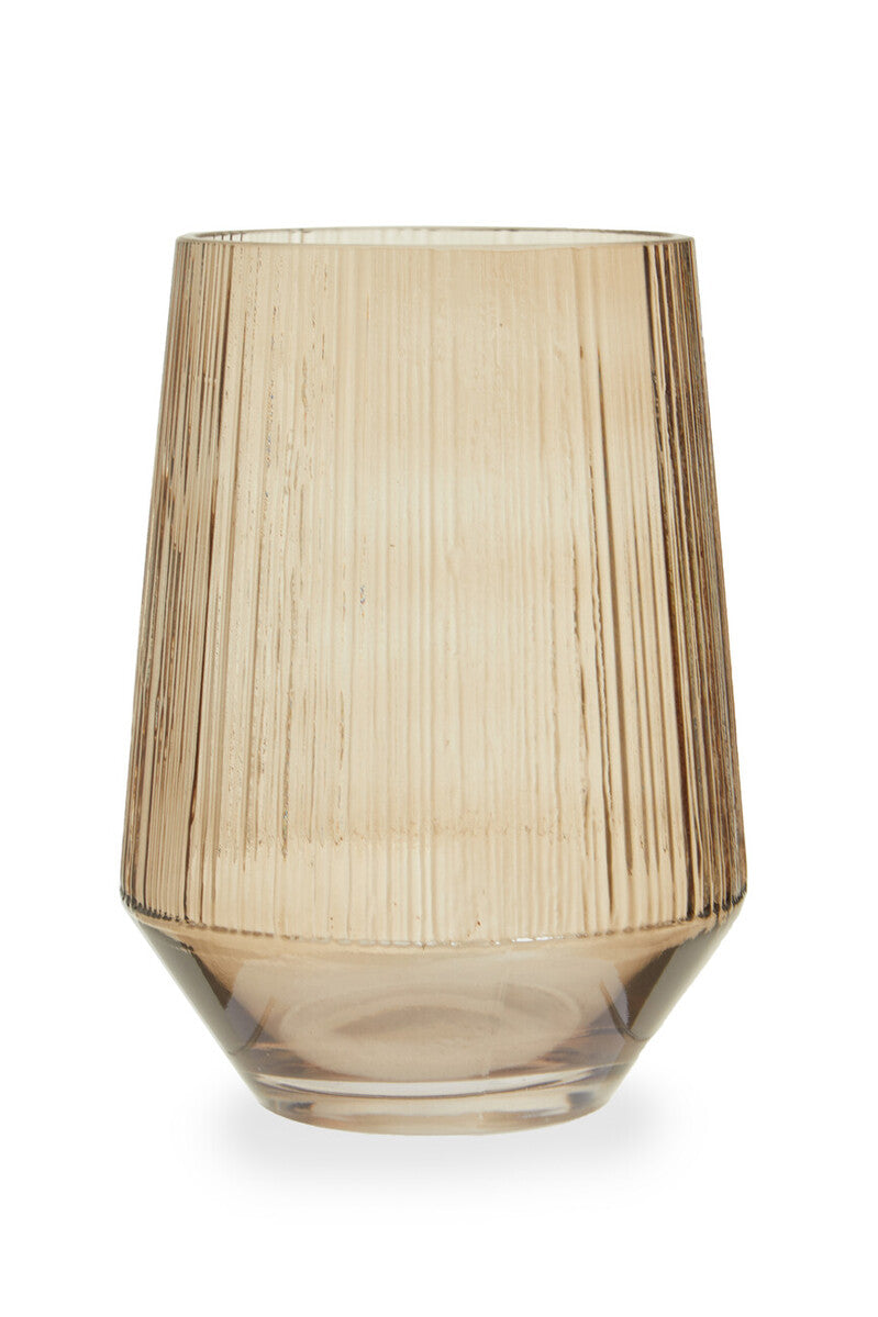 Small Smoked Brown Glass Vase | Esma