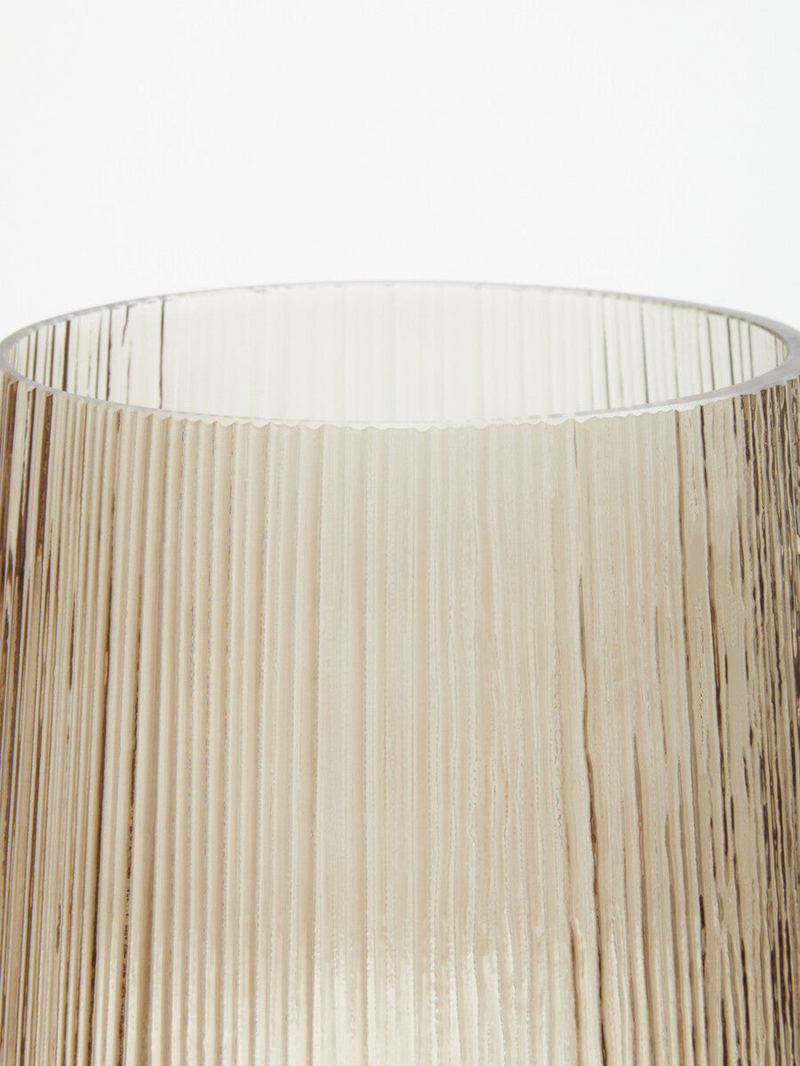Small Smoked Brown Glass Vase | Esma
