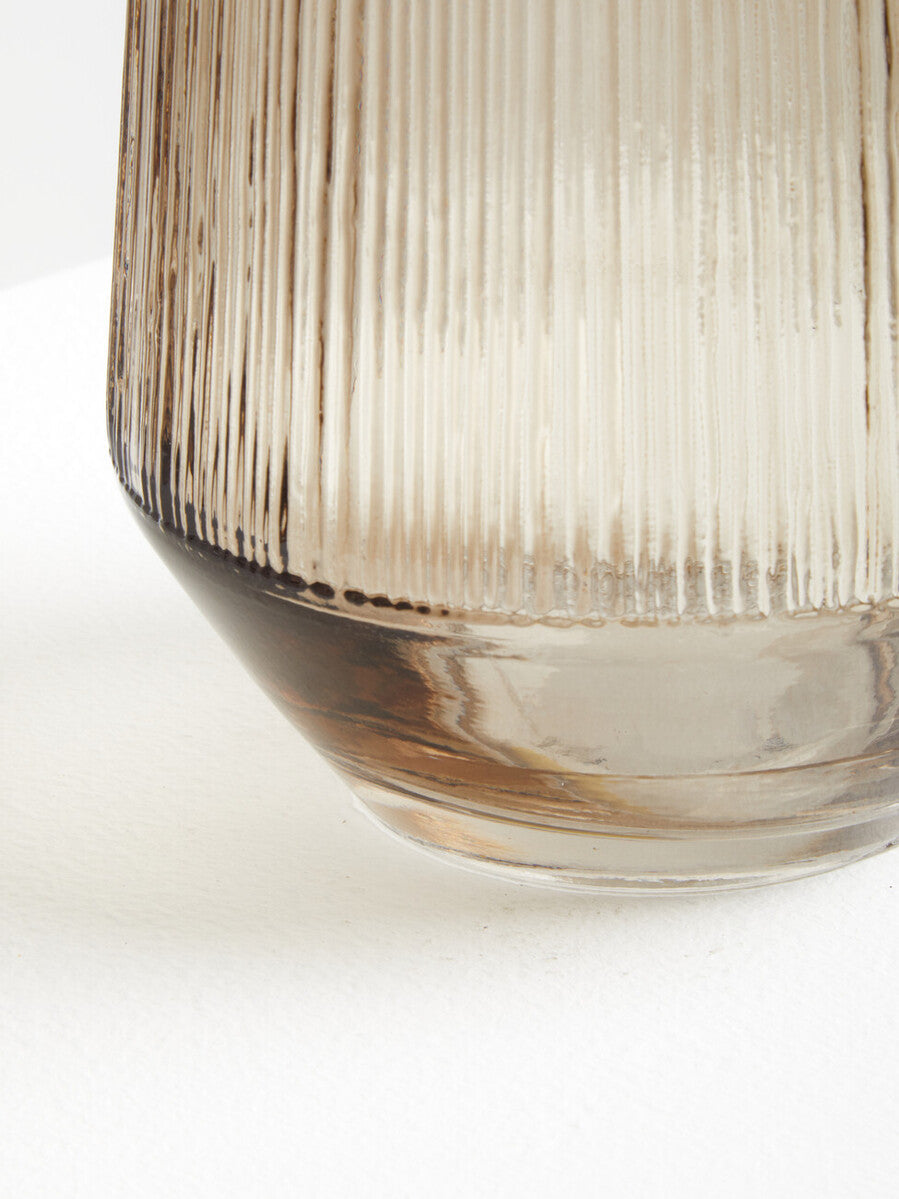 Small Smoked Brown Glass Vase | Esma