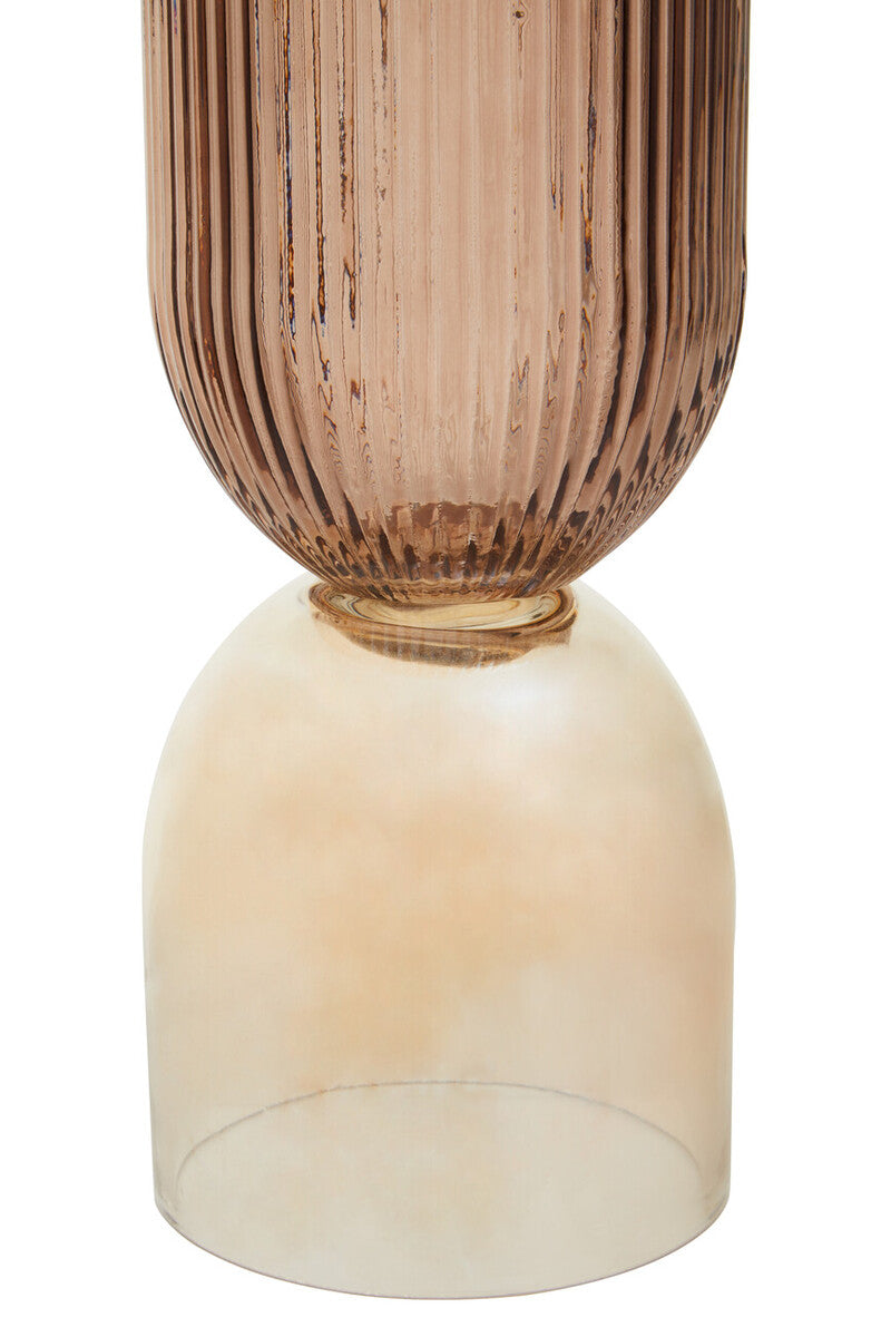 Large Amber and Brown Glass Vase | Esma