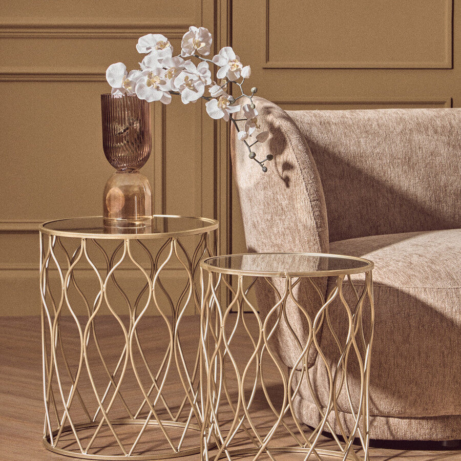 Small Amber and Brown Glass Vase | Esma