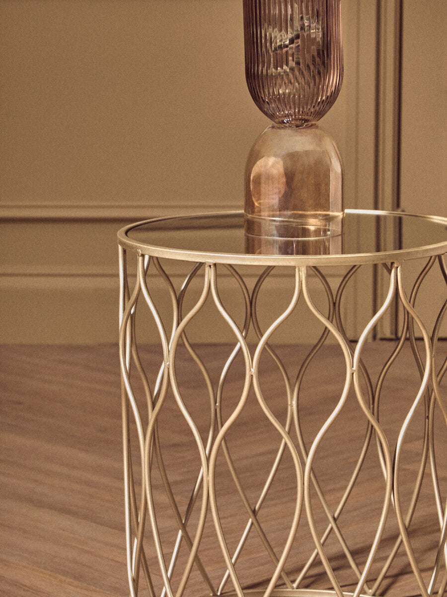 Small Amber and Brown Glass Vase | Esma