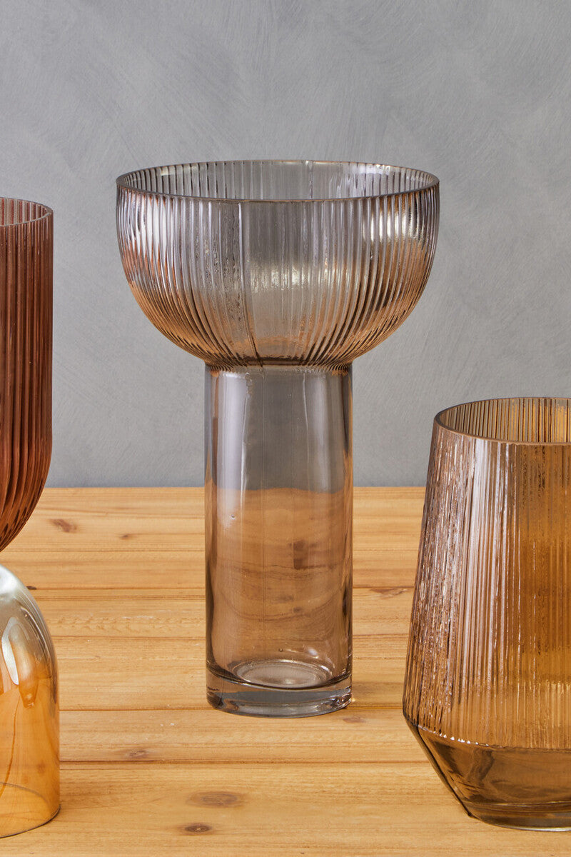 Large Grey Glass Vase | Esma
