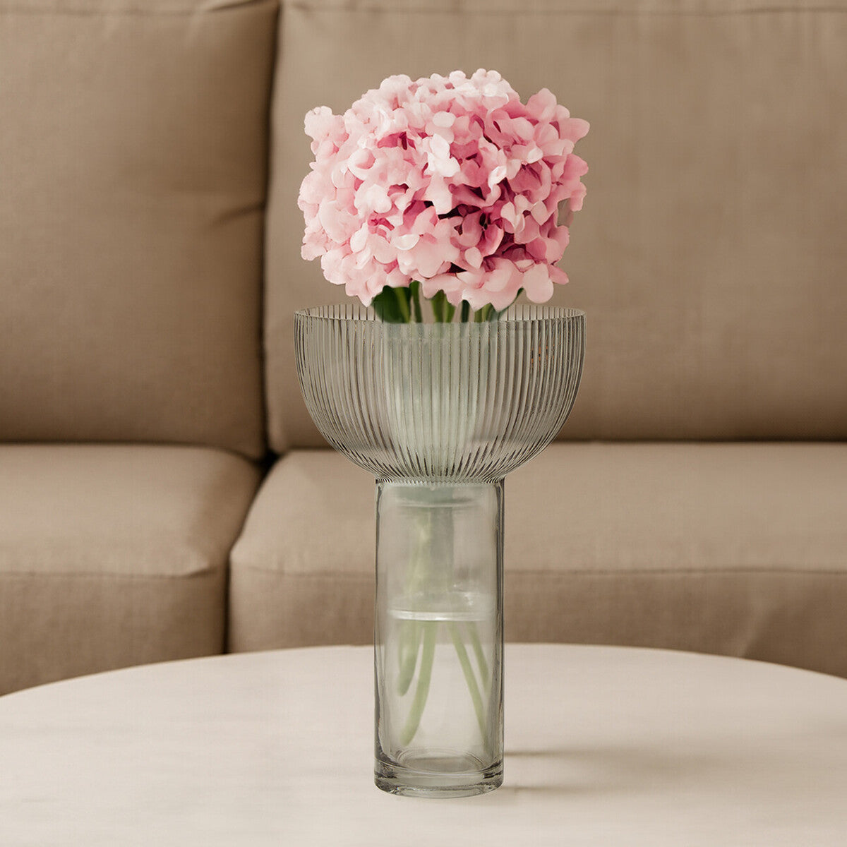 Large Grey Glass Vase | Esma