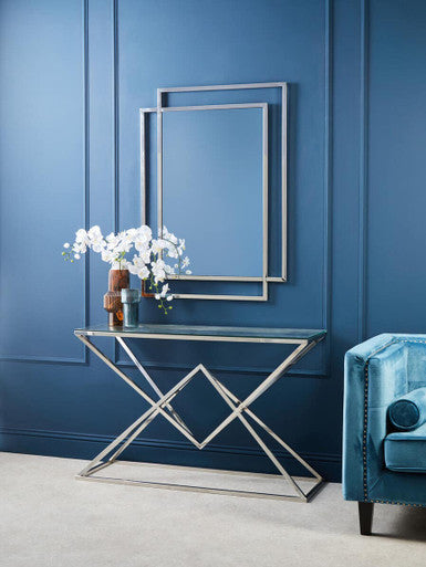 Small Ribbed Blue Glass Vase | Esma