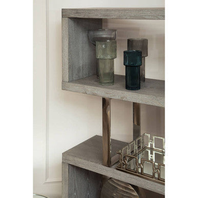 Small Ribbed Blue Glass Vase | Esma
