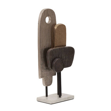 Small Assorted Colour Metal Sculpture on Marble Base | Simbolo