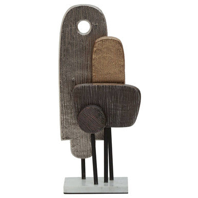 Small Assorted Colour Metal Sculpture on Marble Base | Simbolo