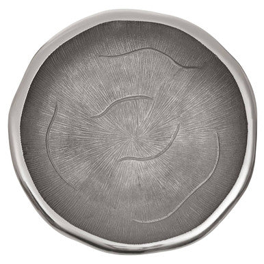Large Oak Effect Silver Bowl | Silva