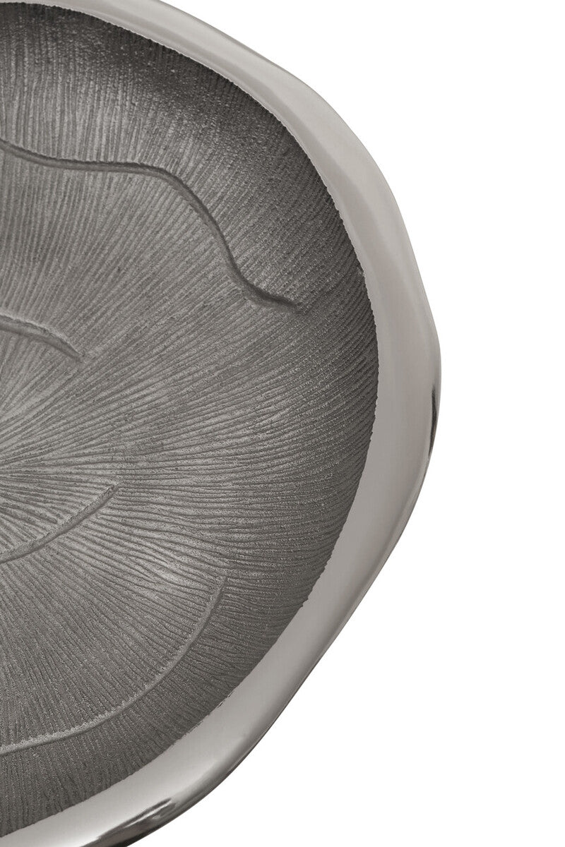 Large Oak Effect Silver Bowl | Silva