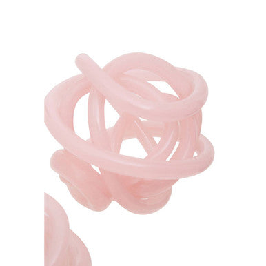 Set of 3 Pink Glass Ornament | Knot Decor