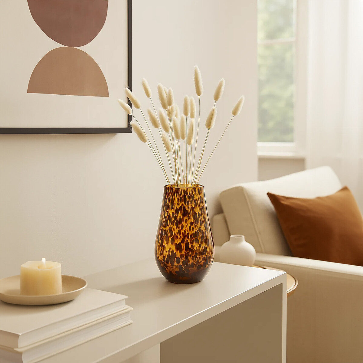 Small Tortoise Shell Effect Vase | Celia