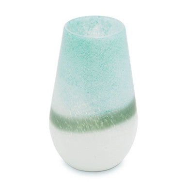 Small Turquoise and White Ombre Vase | Celia
