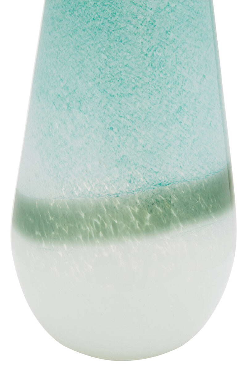 Small Turquoise and White Ombre Vase | Celia