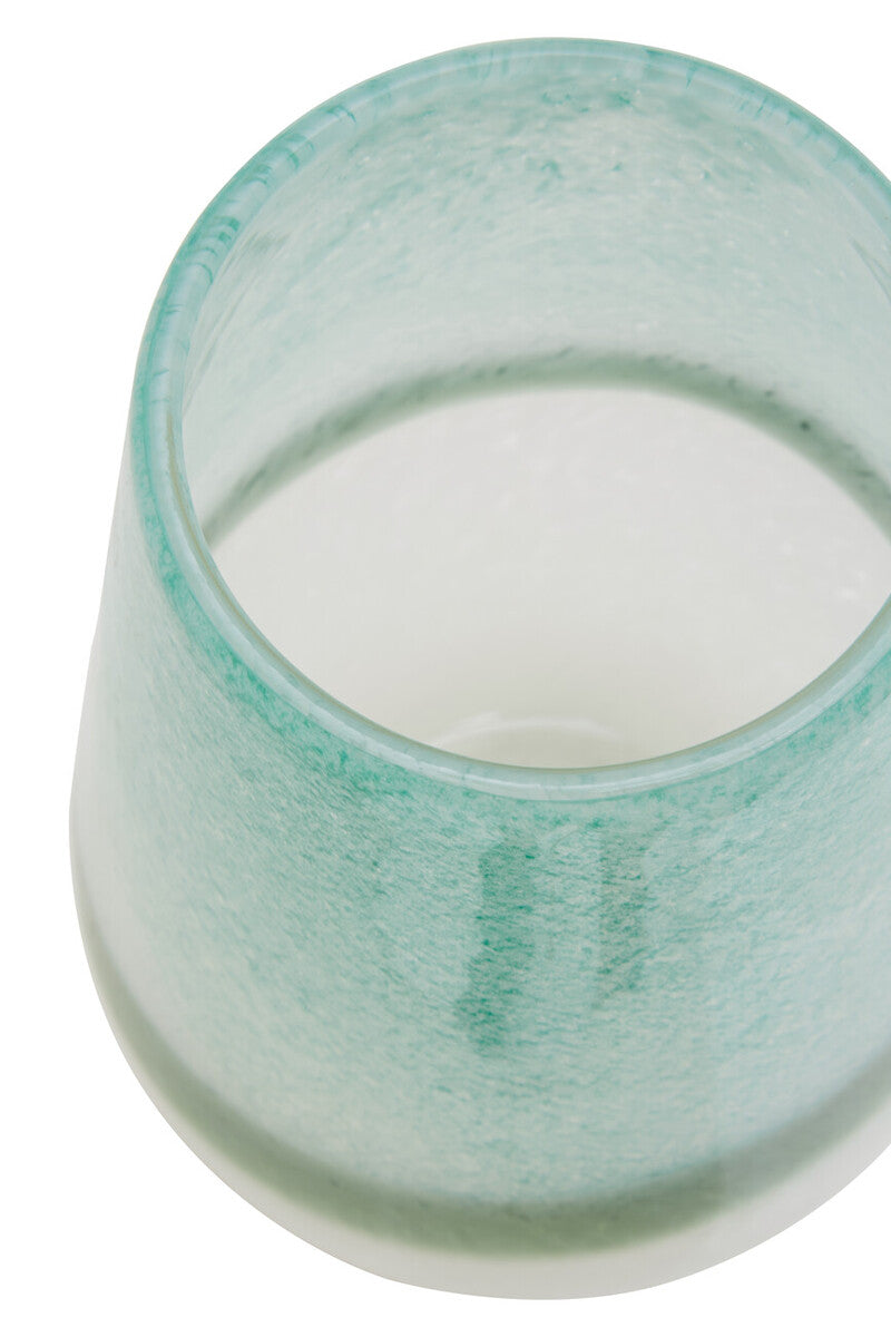 Small Turquoise and White Ombre Vase | Celia