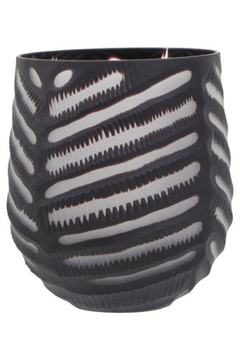 Small Chevron Cut Vase | Hessa