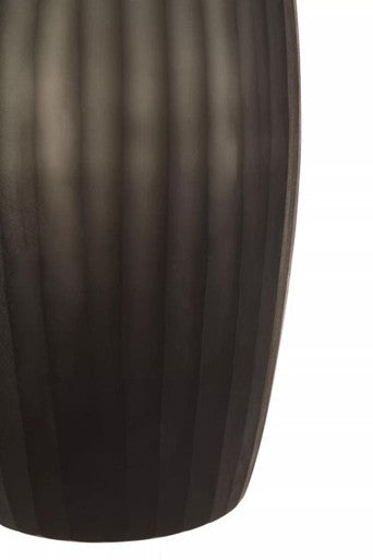 Small Dark Grey Glass Vase | Hessa