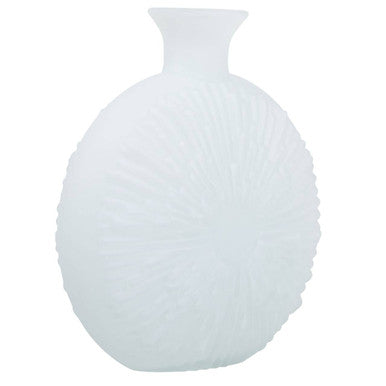 Matte White Glass Vase | Hadia