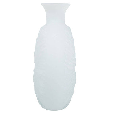 Matte White Glass Vase | Hadia