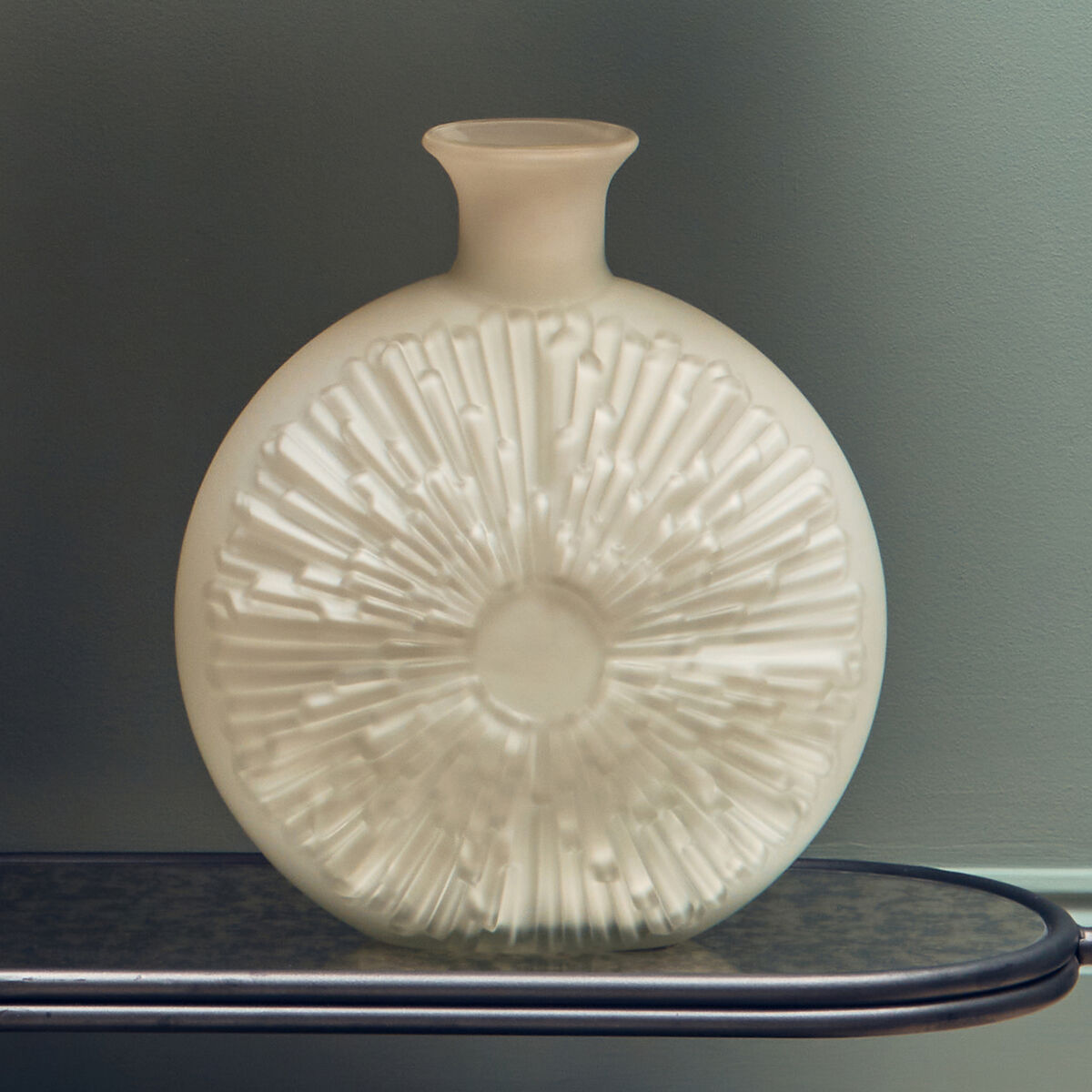 Matte White Glass Vase | Hadia