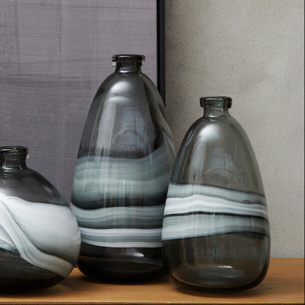 Medium Grey Bottle Vase | Halla