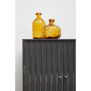 Amber Tall Glass Bottle Vase | Huda