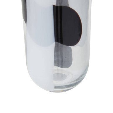 Large Glass Vase with Abstract Pattern | Hania