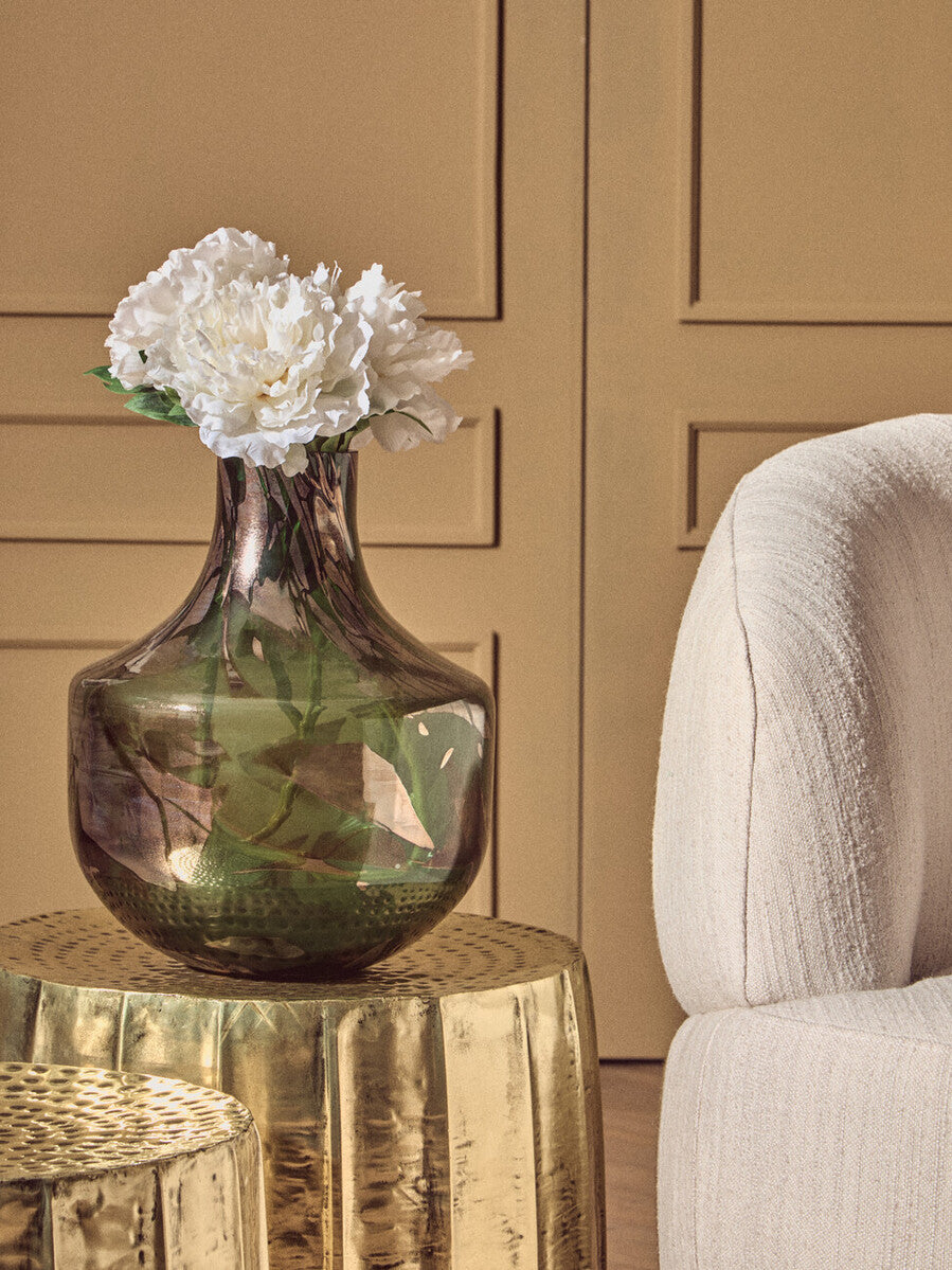 Green and Gold Small Glass Vase | Herbie
