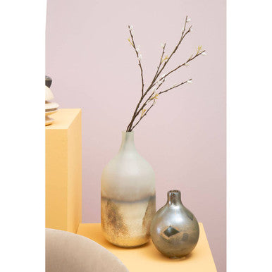 Small Metallic Effect Bottle Vase | Herbie