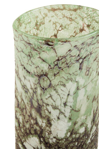 Small Glass Marble Effect Vase | Harri