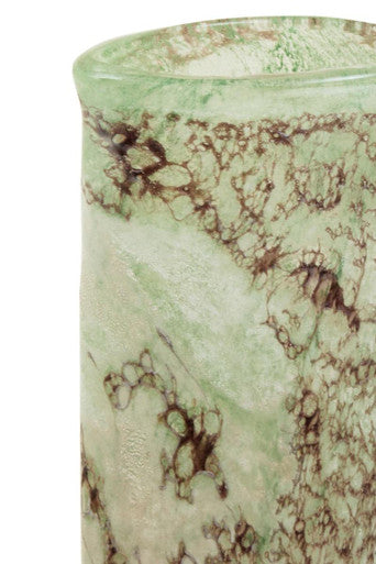 Large Glass Marble Effect Vase | Harri