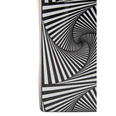 Small Black and White Ceramic Jar | Doria