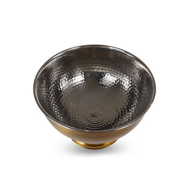 Ankara Gold Stainless Steel Champagne Bowl with Hammered Effect